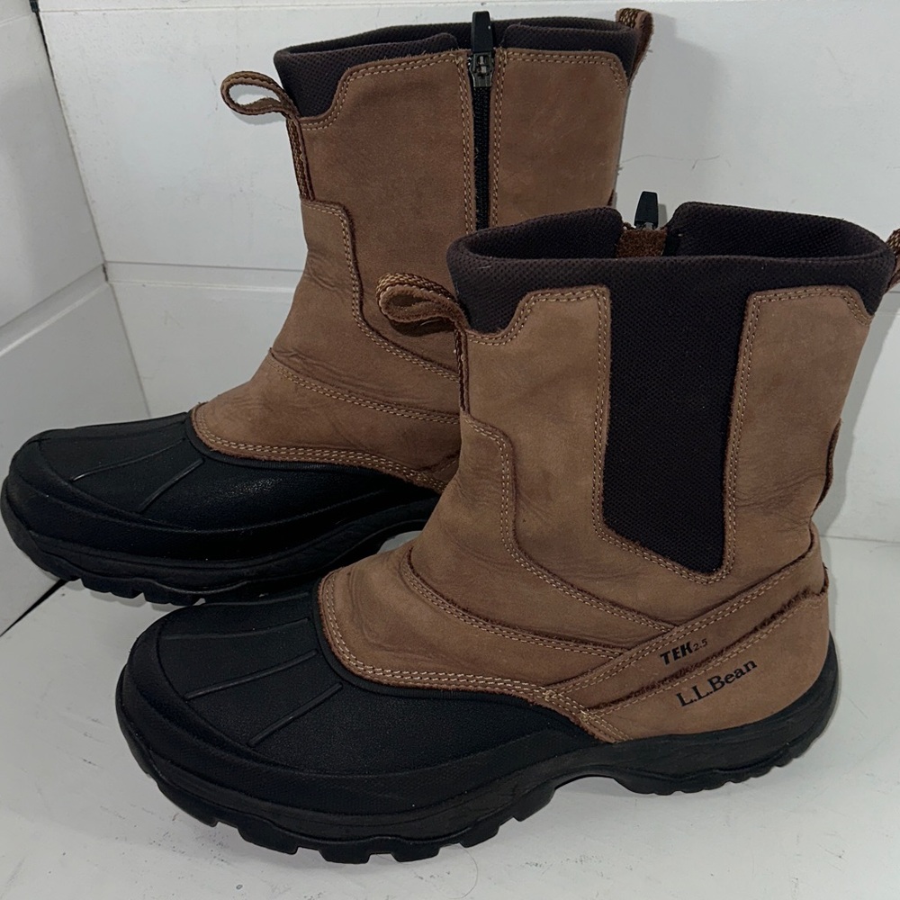 L.L. Bean Men's Brown and Black Snow Boots